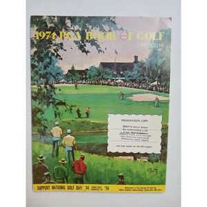 1974 PGA Book of Golf (Presentation Copy) &Gary Player, Laura Baugh Golf Exhibit